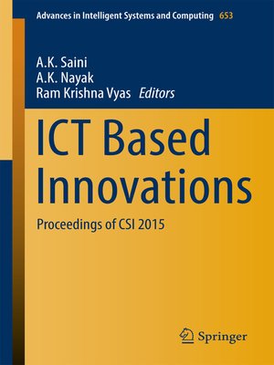 cover image of ICT Based Innovations